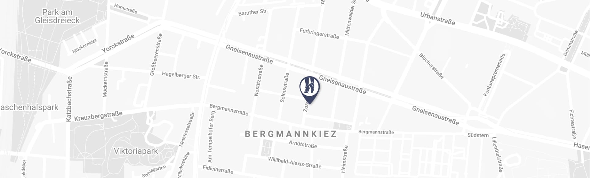 Kartenansicht / Hier finden Sie den Laden von Hacke & Spitze