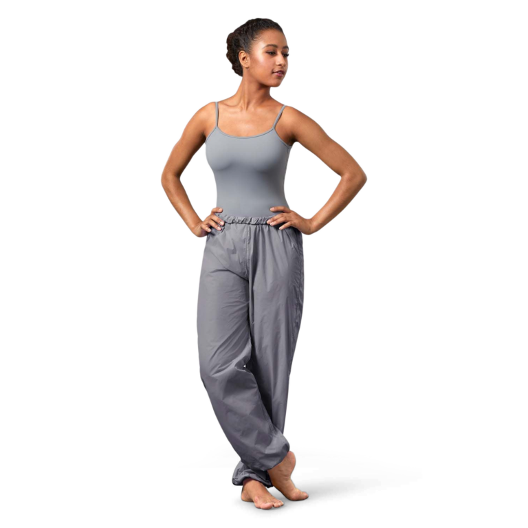 Bloch P5502 Steel Ripstop Lange Ballett Schwitzhose Grau 01