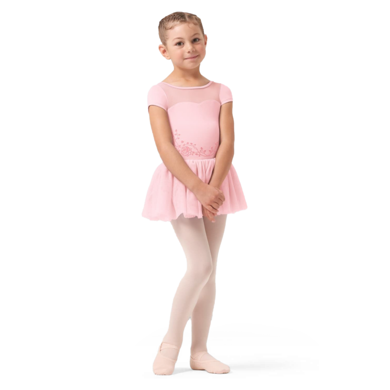 Bloch Tansie Cl0502 Candy Pink Rosa Maedchen Tutu Mit Rosenmuster 01