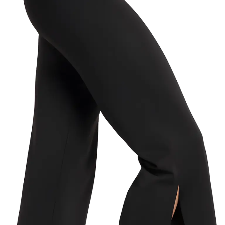 Capezio Building Strength Routine Pant 12144w Black 7 8 Tanzhose Mit Seitenschlitzen Schwarz 01