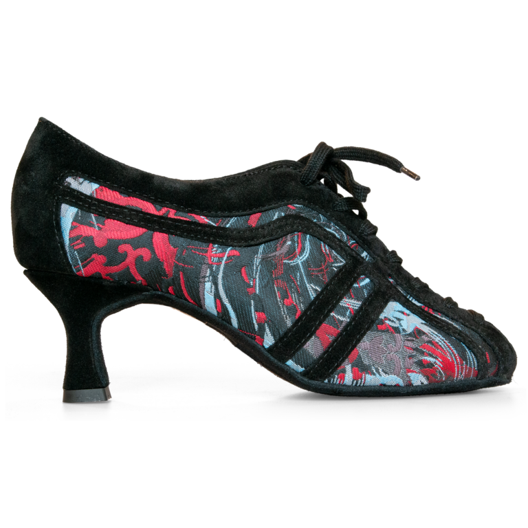 Diamant 207 077 646 Kyoto Jacquard Peeptoe Tanzschuh Zum Schnueren 5 Cm Absatz 01