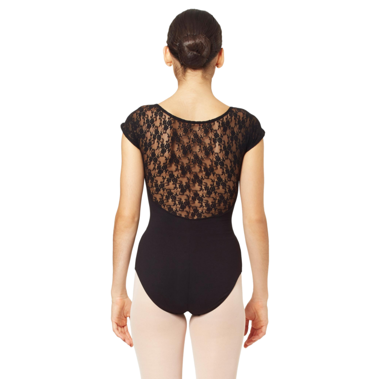 Intermezzo 31125 Black Schwarzer Spitzenbody Ballett Cap Sleeves 06