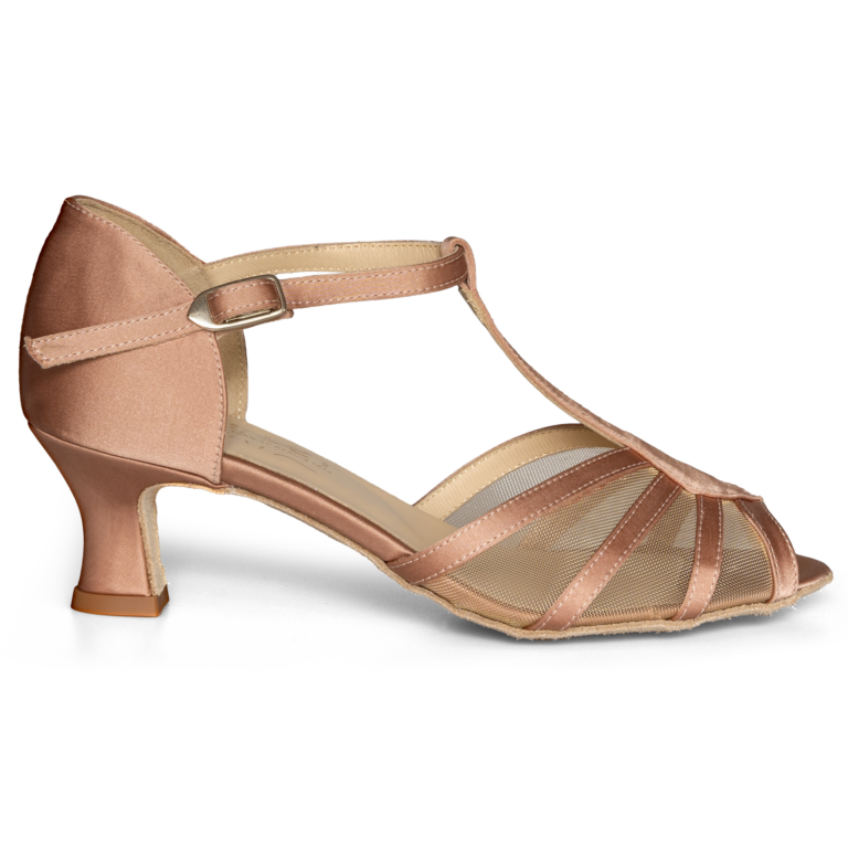Merlet Karmina 1730 120 Satin Biche Tanzschuh Aus Satin Kupfer 01