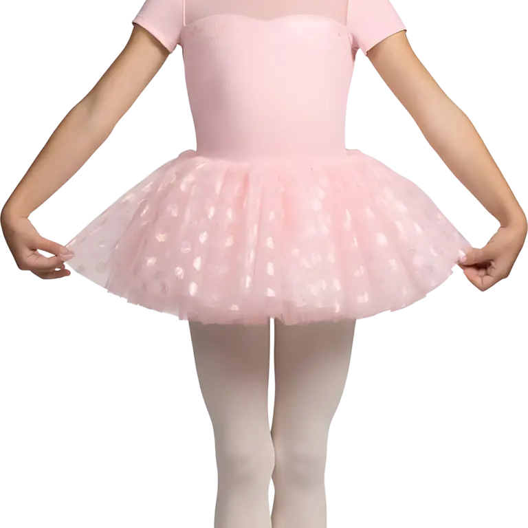 Mirella M1561c Pink Rosa Tutu Fuer Maedchen Schimmernder Tuellrock 01