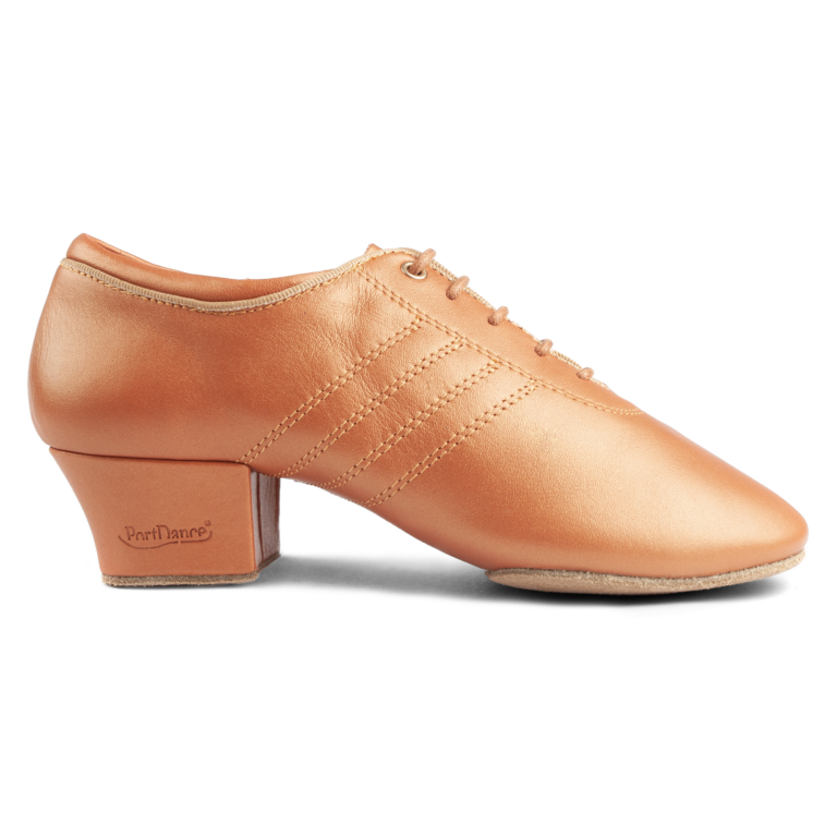 Portdance Pd008 Premium Dark Tan Leather Unisex Tanzschuh Hellbraun 01
