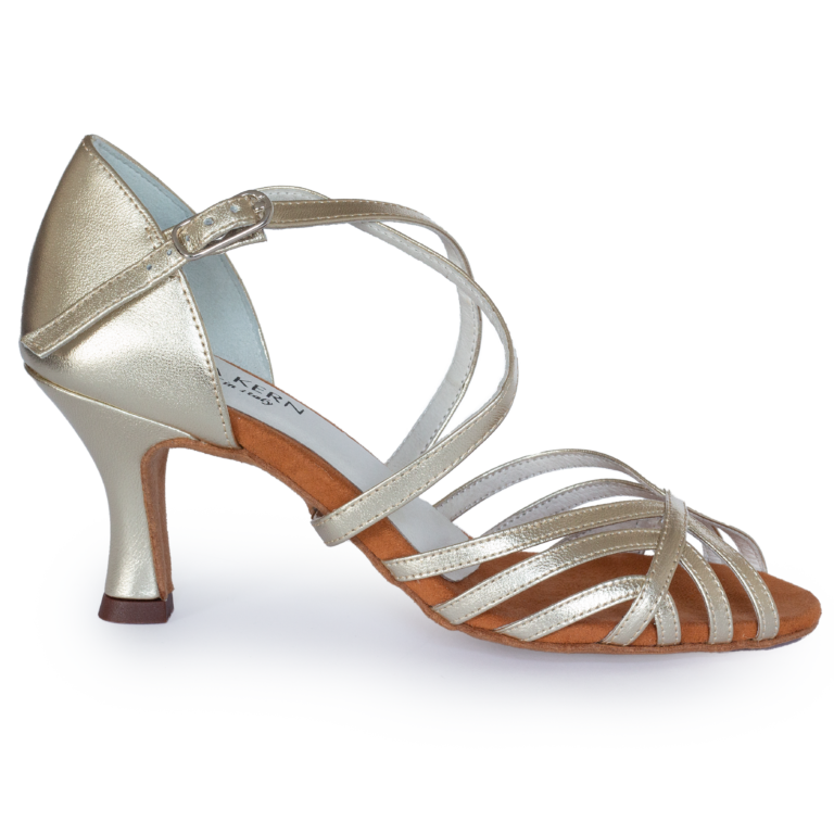 Anna Kern Ak 598 60 Tanz Sandale Mit Kreuzriemchen Platin 02