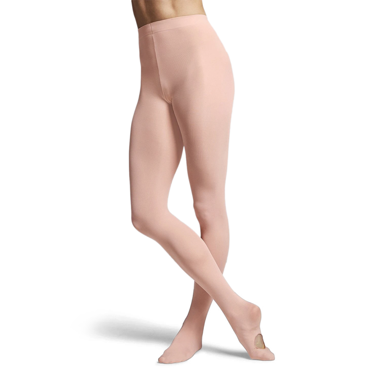 Bloch Contoursoft Adaptoe T0982g Kinder Ballettstrumpfhose Sohlenloch Rosa 01