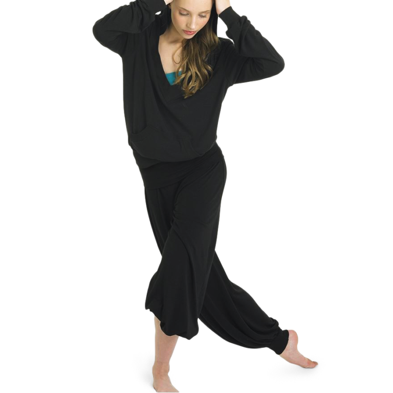 Bloch Movement P9028 Black Tanzhose Mit Bündchen Schwarz 01