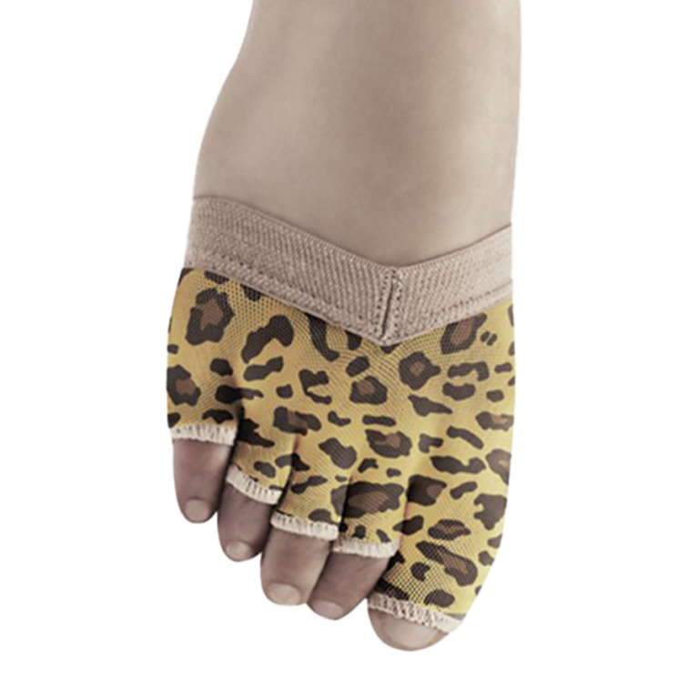 Bloch Soleil S0662lp Leopard Foot Glove Mit Leopard Print 01