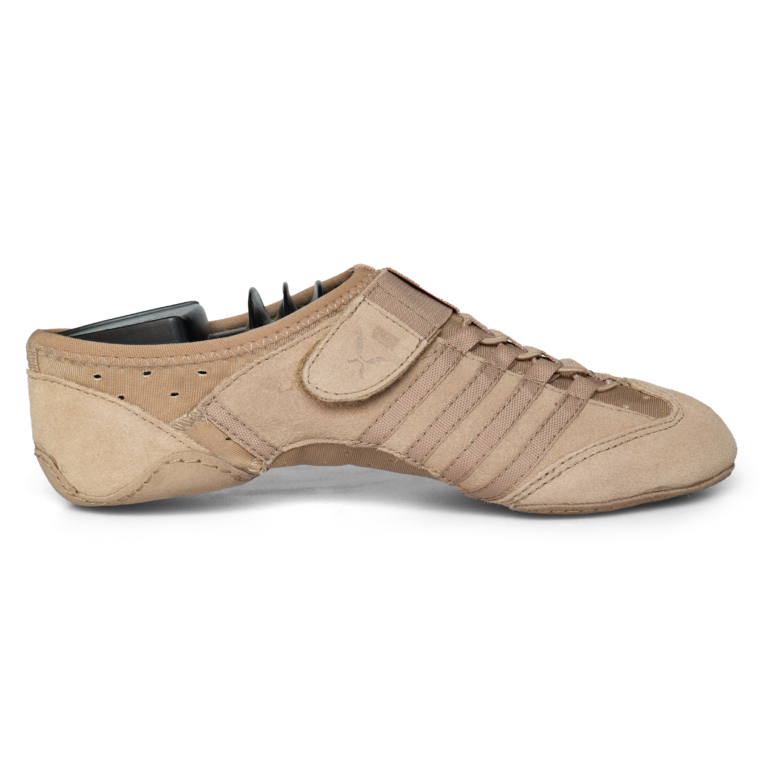 Capezio Jag Pp16 Caramel Jazz Sneaker Ledersohle Hautfarben 01