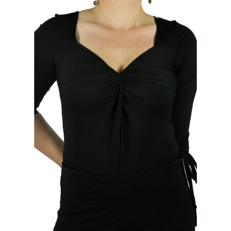 Gantle Carna Nero Dreiviertel Arm Schwarz Schrittverschluss 05