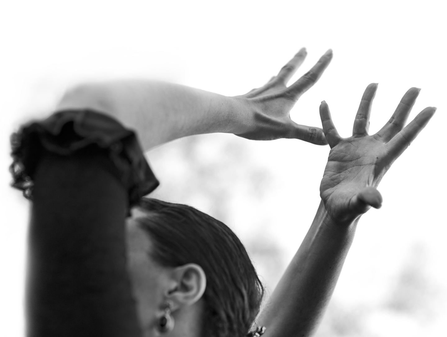 Hacke Und Spitze Berlin Flamenco Tänzerin Haende