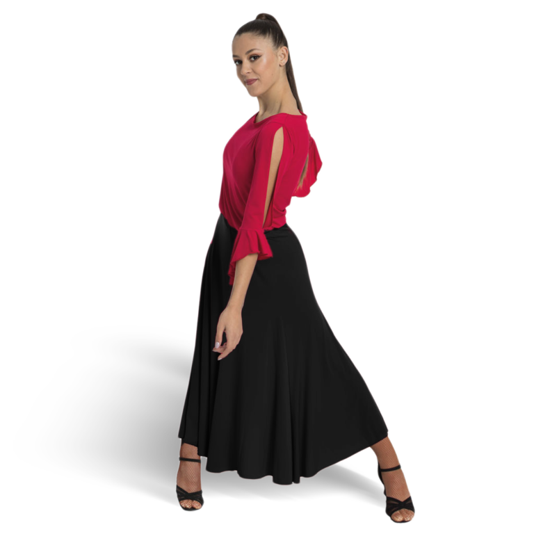 Intermezzo Falpara 7978 Black Schlichter Tanzrock Lang 01