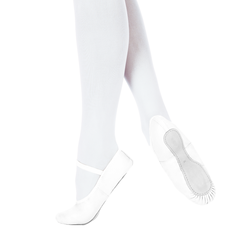 Merlet Éclat Blanc Tanzschläppchen Aus Leder Weiß 01