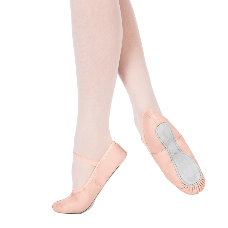 Merlet Éclat Rose Ballettschläppchen Aus Leder Rosa 01