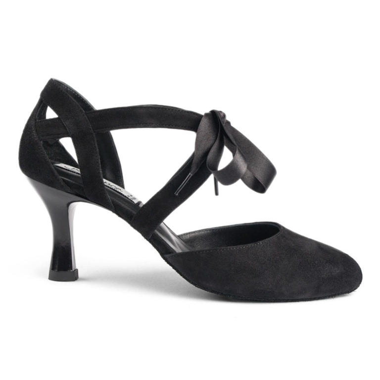 Portdance Pd125 Tanzschuhe Vorne Geschlossen Wildleder Schwarz 01