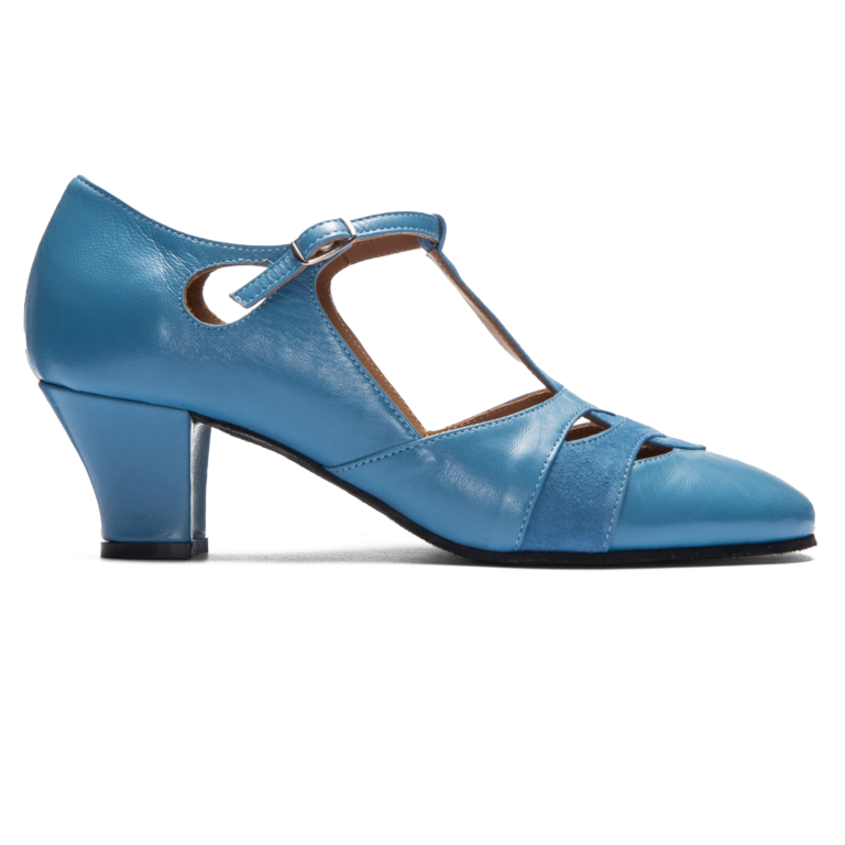 Rumpf 9233 Premium Line Hellblau Tanzschuh Mit T Riemchen Vorn Geschlossen 01