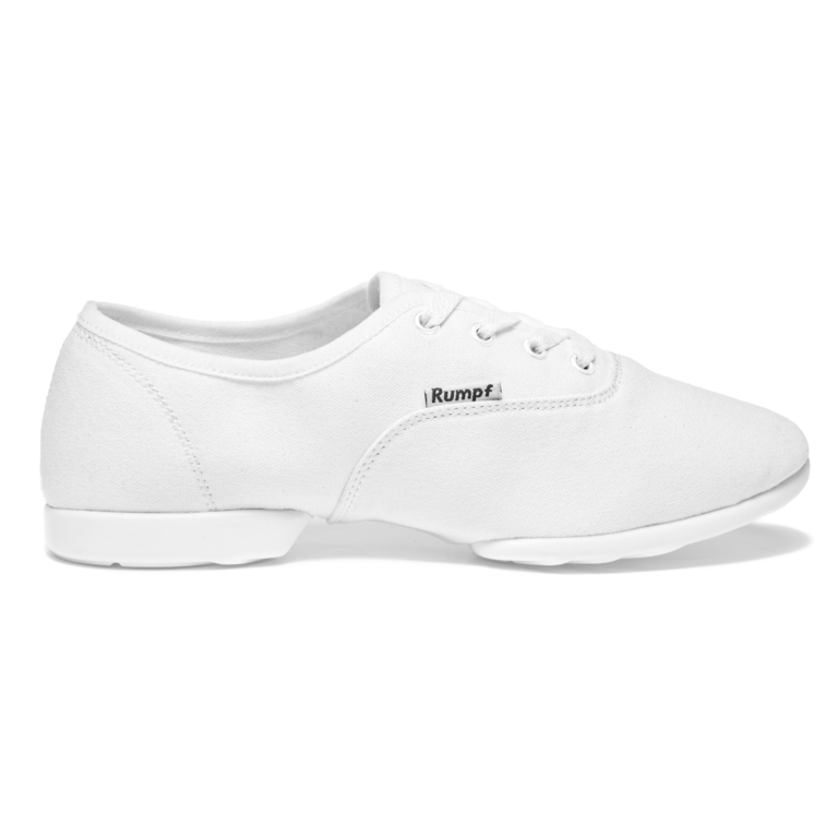 Rumpf Bee 1515 Weiß Canvas Tanzsneaker Helle Sohle 01