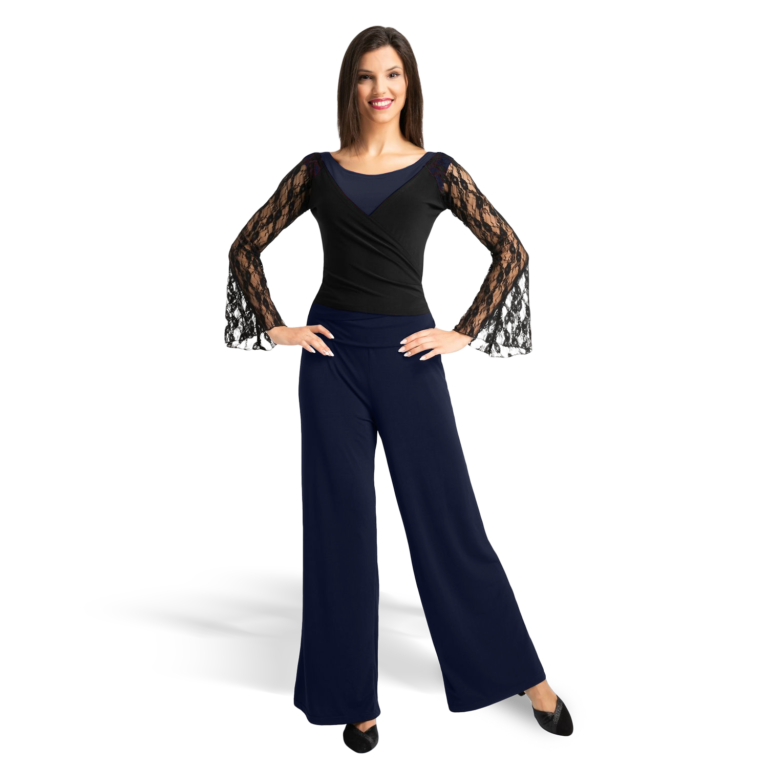 Rumpf Berlino Ru3826 Midnight Blue Weite Tanzhose Für Damen Dunkelblau 02