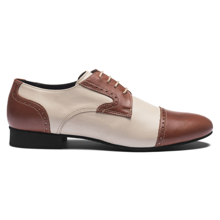 Rumpf Miguel 2156 Herren Tanzschuh Weiches Leder Braun Beige 02