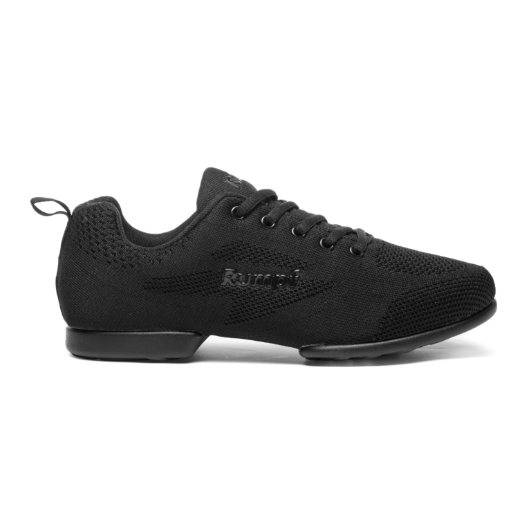 Rumpf Zuma 1567 Schwarz Knit Sneaker Geteilte Sohle 01