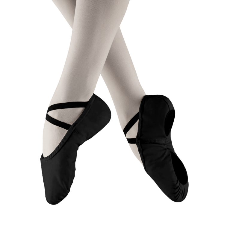 Sansha Pro1c Black Ballett Leinenschläppchen Schwarz 01