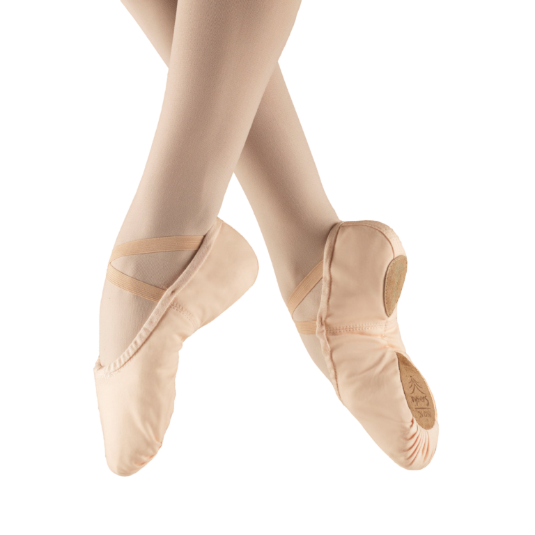 Sansha Pro1c Light Pink Leinen Schläppchen Rosa 02