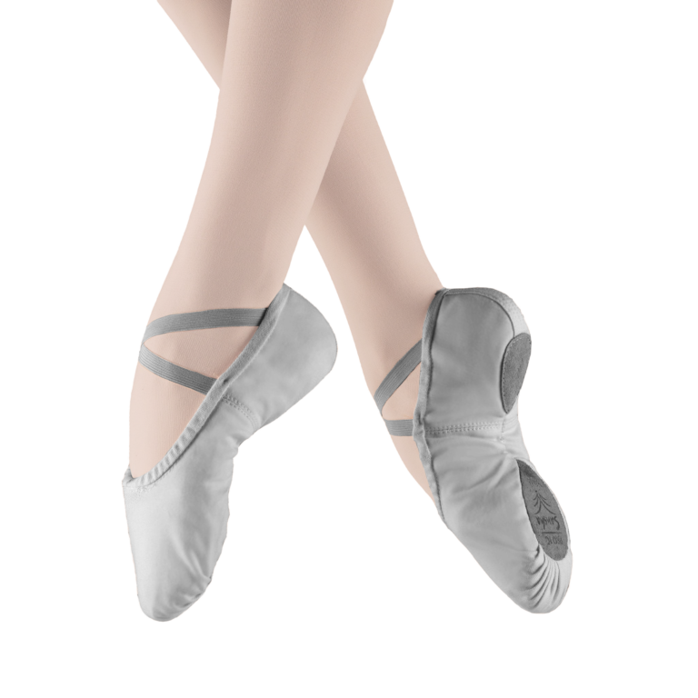 Sansha Pro1c Medium Grey Leinen Ballettschläppchen Grau 02
