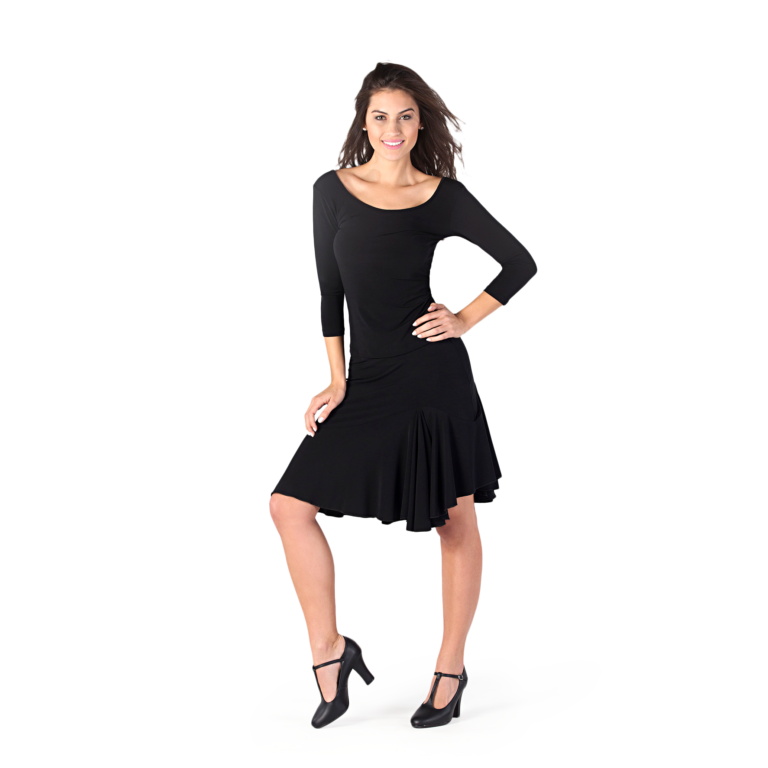 So Danca 10519 Asymmetrischer Tanzrock Schwarz 01