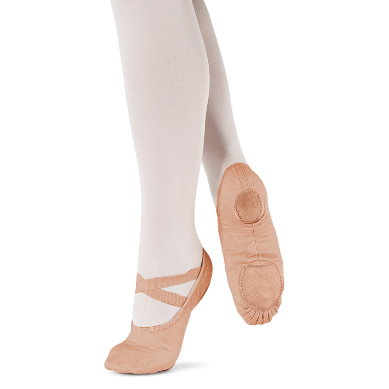 So Danca Sd16 Sand Leinen Ballettschlappchen Hautfarben 02