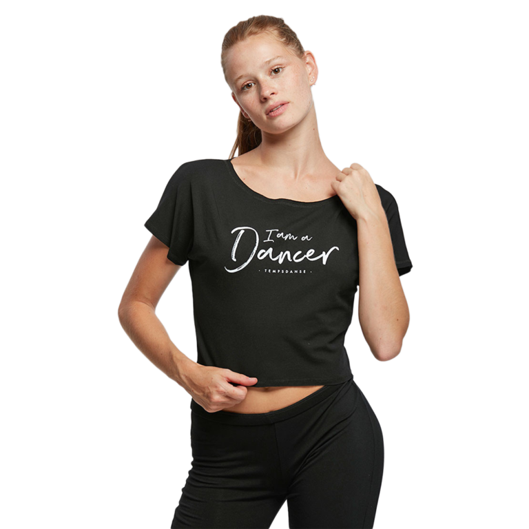 Tempsdanse Agile I Am Viskose Top Damen Bauchfrei Schwarz 02