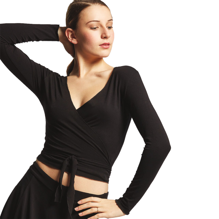 Tempsdanse Vigueur Noir Damen Wickeljacke Ballett Schwarz 01