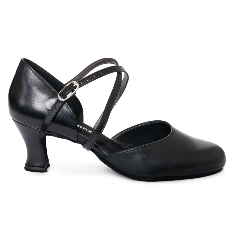 Toptanz Donna 3950 Schwarz Klassischer Tanzschuh Kreuzriemchen 01