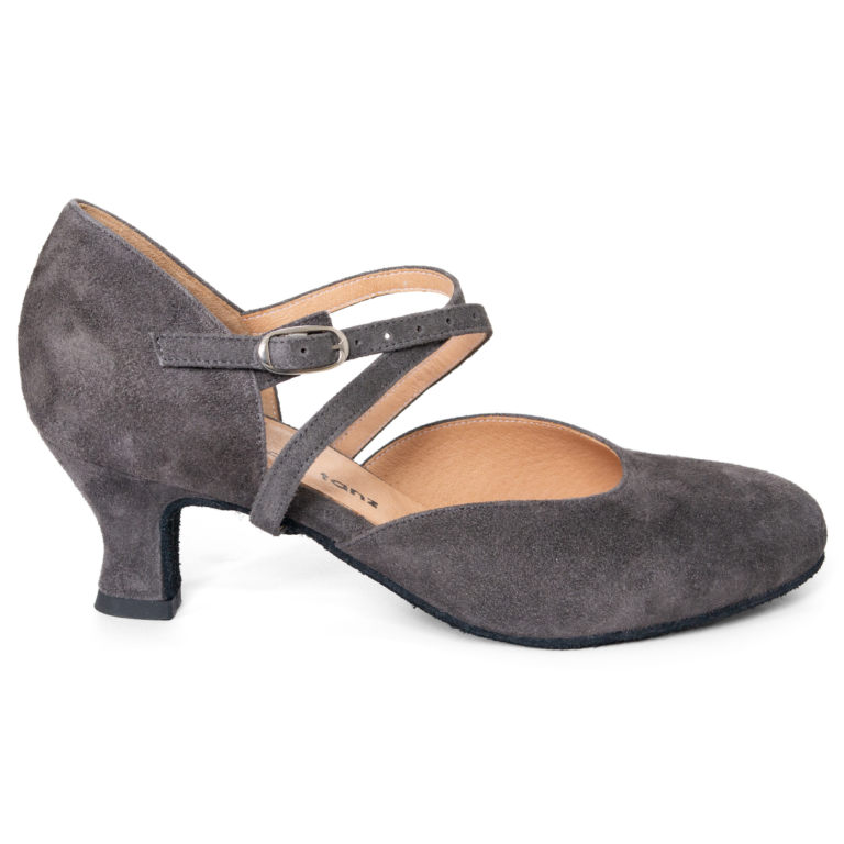 Toptanz Madonna 3950 Tanzschuh Vorne Geschlossen Grau 01