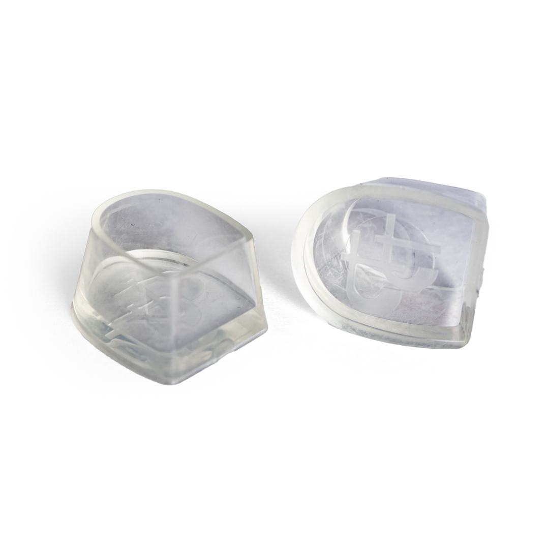 Transparente Absatzschoner 6 Paar - Rutschfest, Für High Heels, 3 Größen