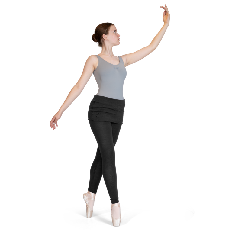 Wear Moi Crysalide Black Strick Leggings Mit Rock Schwarz 01