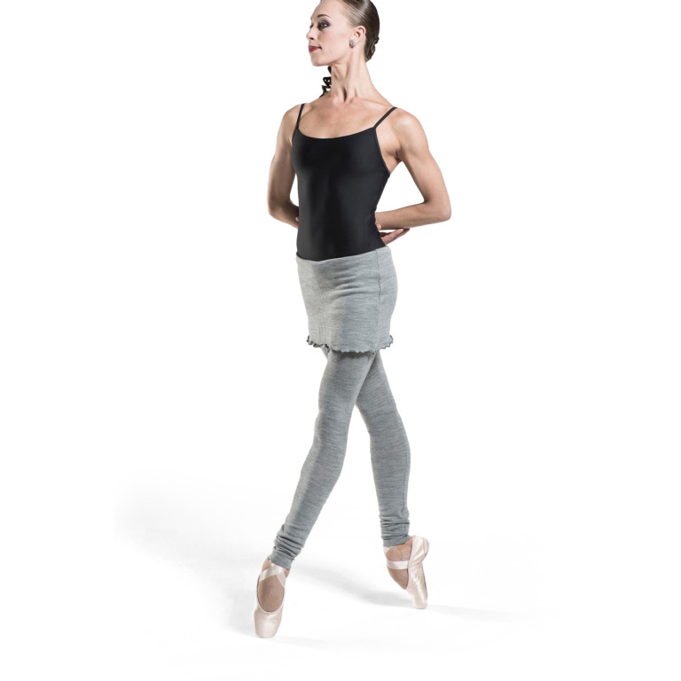 Wear Moi Crysalide Grey Ballett Strickhose Mit Rock Grau 01