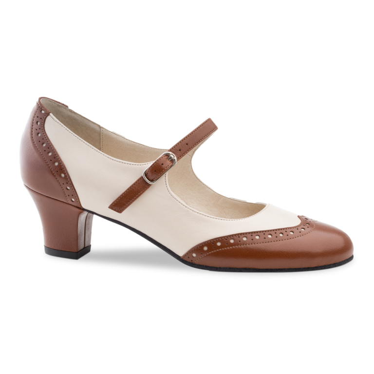 Werner Kern Emma Kaduna Crème Damen Tanzschuh Braun Beige 01