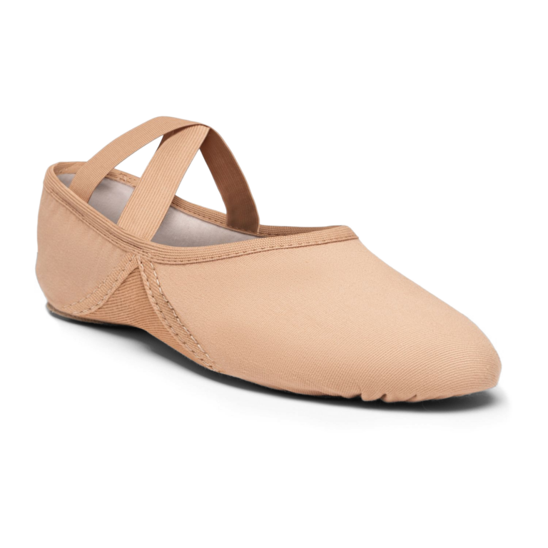 Rumpf 1007 Tan Elastisches Tanzschlaeppchen Vegan 02