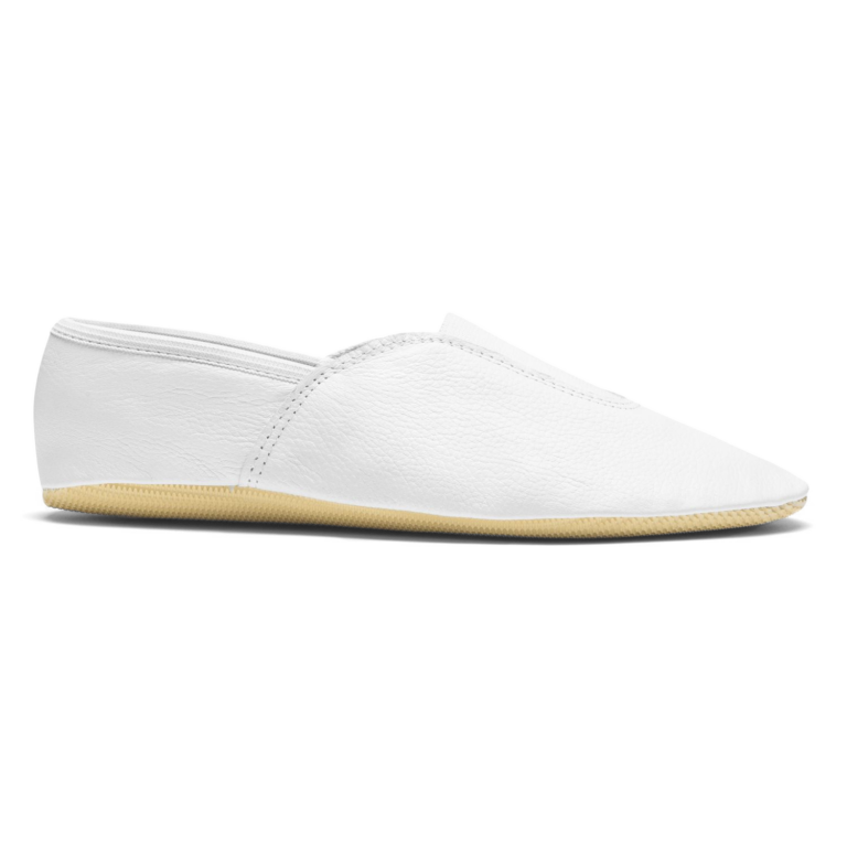 Rumpf 1040 White Leder Gymnastikschuh Weiß 01