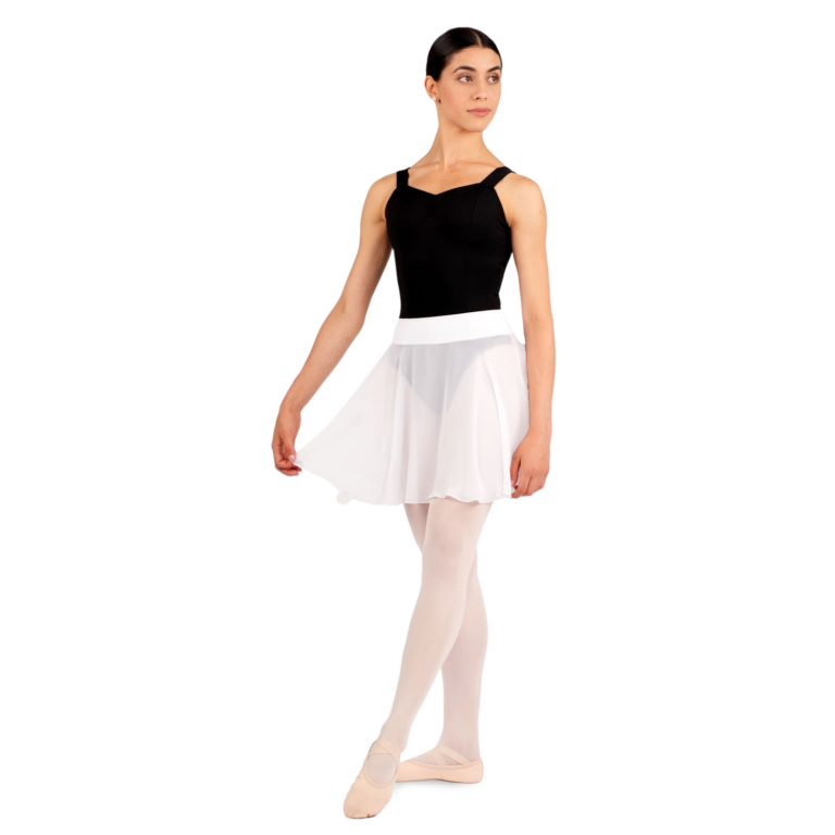 Rumpf R3051 White Langer Weisser Chiffon Ballettrock Mit Bund 01