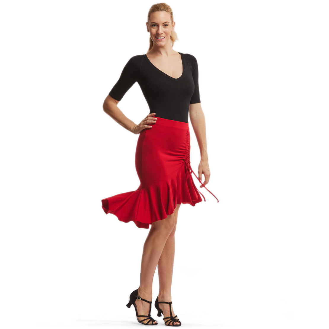 Inlzdz Damen 3-teilig Tanzanzug - Glitzer Top, Chiffon Cover-Up, Shorts, Rückenfrei